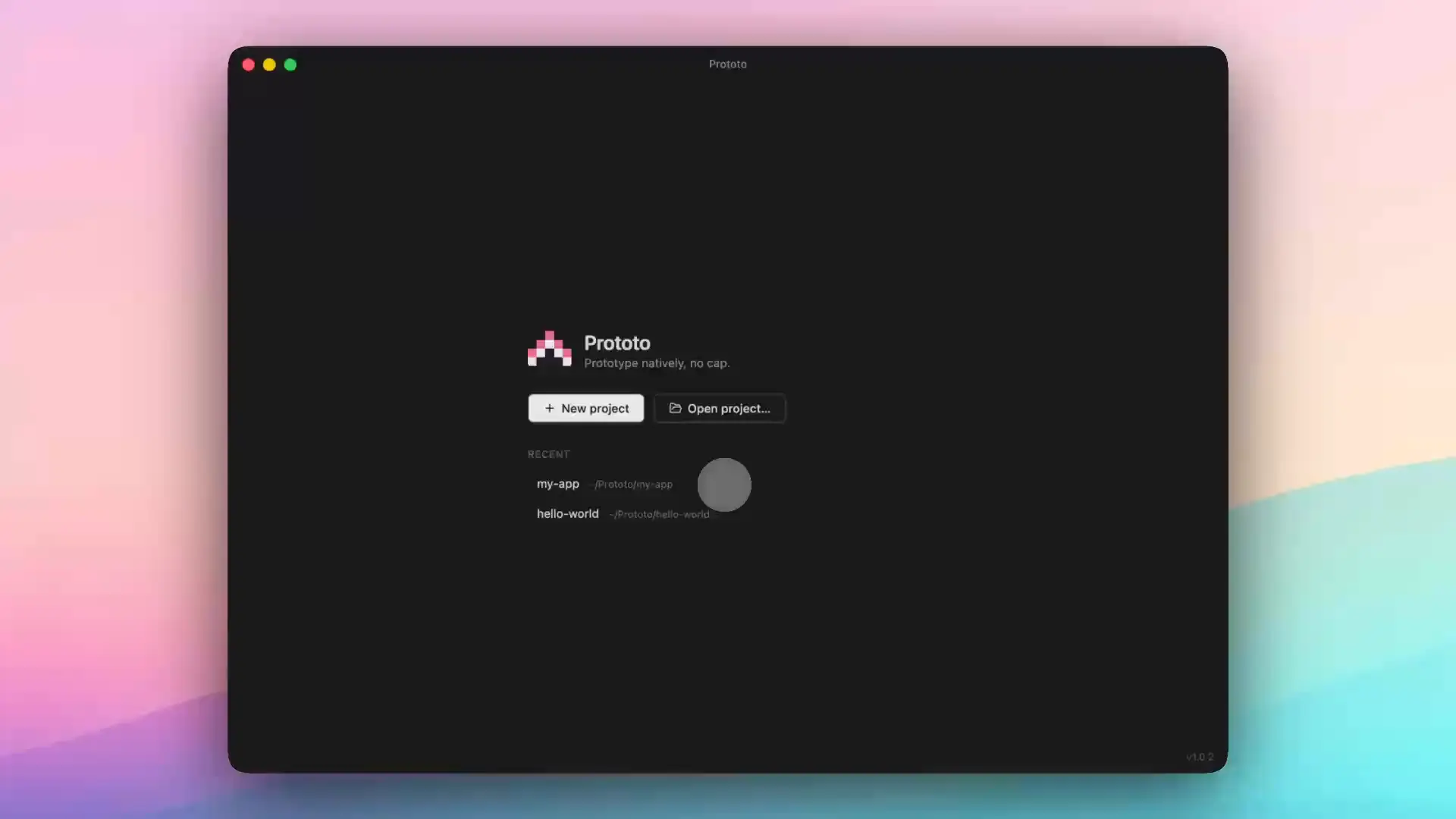 Prototo Desktop with your coding agent beside a live iPhone simulator